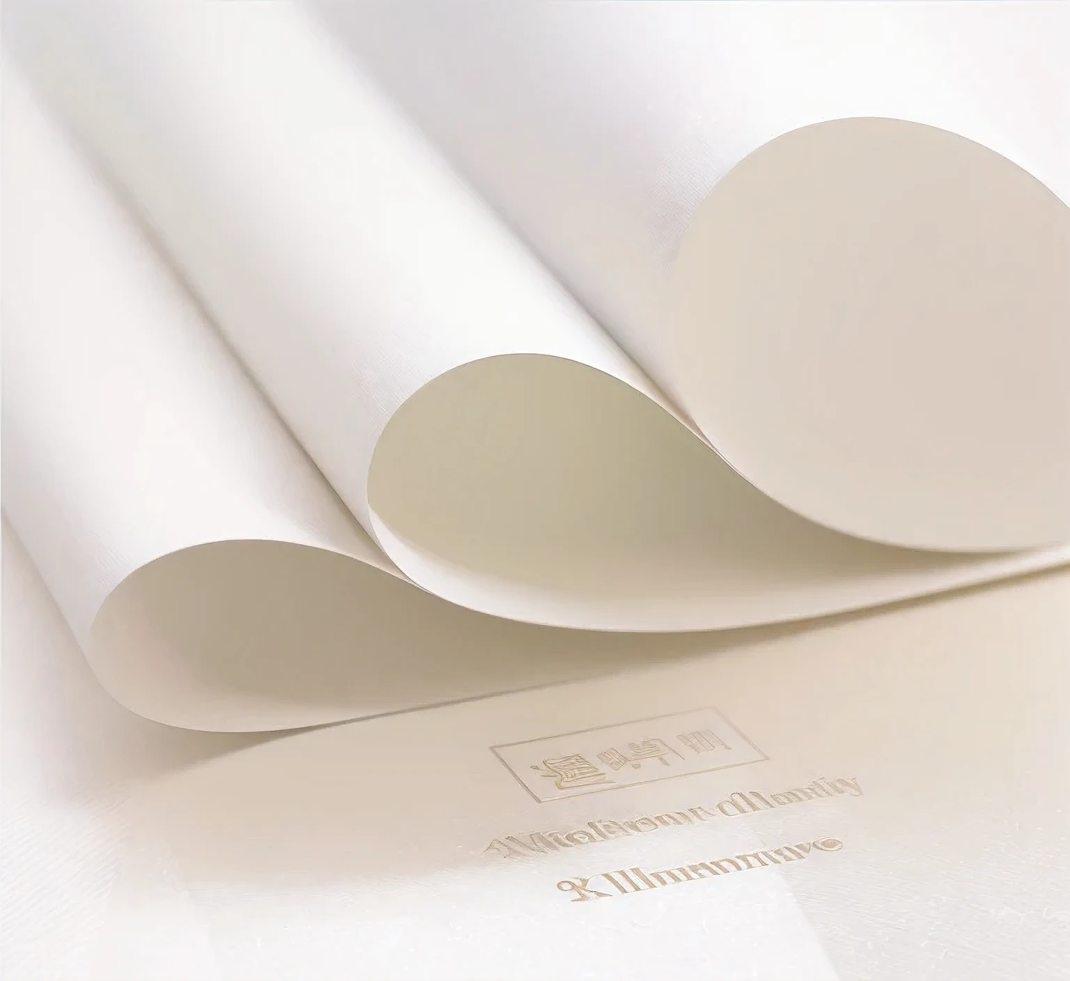 No textures or text,This is a close-up of a piece of paper with a white background, Made of high-quality paper, high quality paper, Exquisite Smooth Details,Smooth and clean texture, ClaritySmooth lines,Cream paper, , Clarity、Smooth、Clean lines,8K