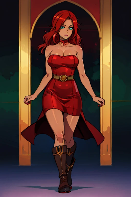 Naked cute king in the crown、teats、tits out、Red costume、lightning bolt