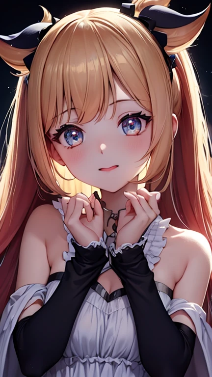 とても美しくGlowing eyes、Glowing eyes、((One girl))、highest quality、masterpiece、High resolution、Single、masterpiece、first-class、correct、、tongue、Big Eyes、The whole body is visible、High resolution、charm、Portrait、、Bright expression、Young, radiant, white and lustrous skin、Lustrous face、Shining cheek glow、The ultimate beauty、Dazzling highlights、Very beautiful and lustrous light、透き通ってcharm的、明るくてBig Eyes、とてもBig Eyes、eyeliner、Very beautiful and nice、Full Body Shot、Simple Background、((Touhou Characterarisa:1.6))