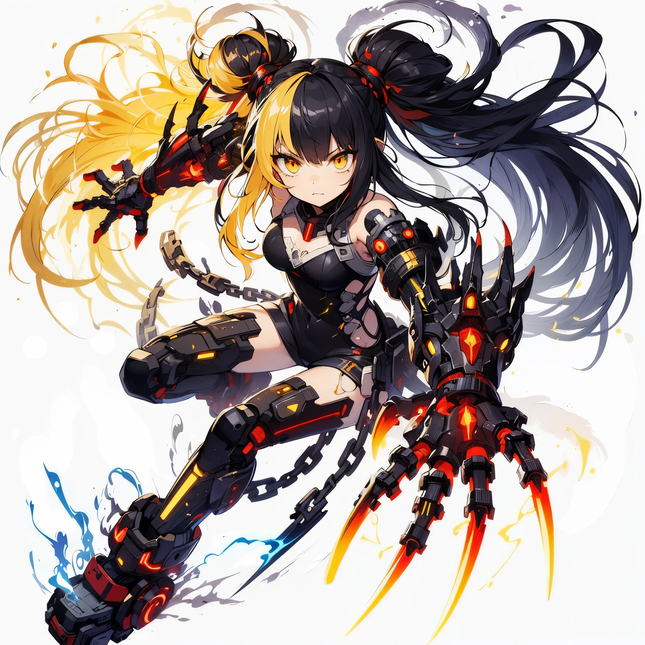 A girl crawling on top of a battleship. Cyclops girl. A turret baring her fangs. latex body suit. abyssal fleet. Tentacles wrapped around the ship.