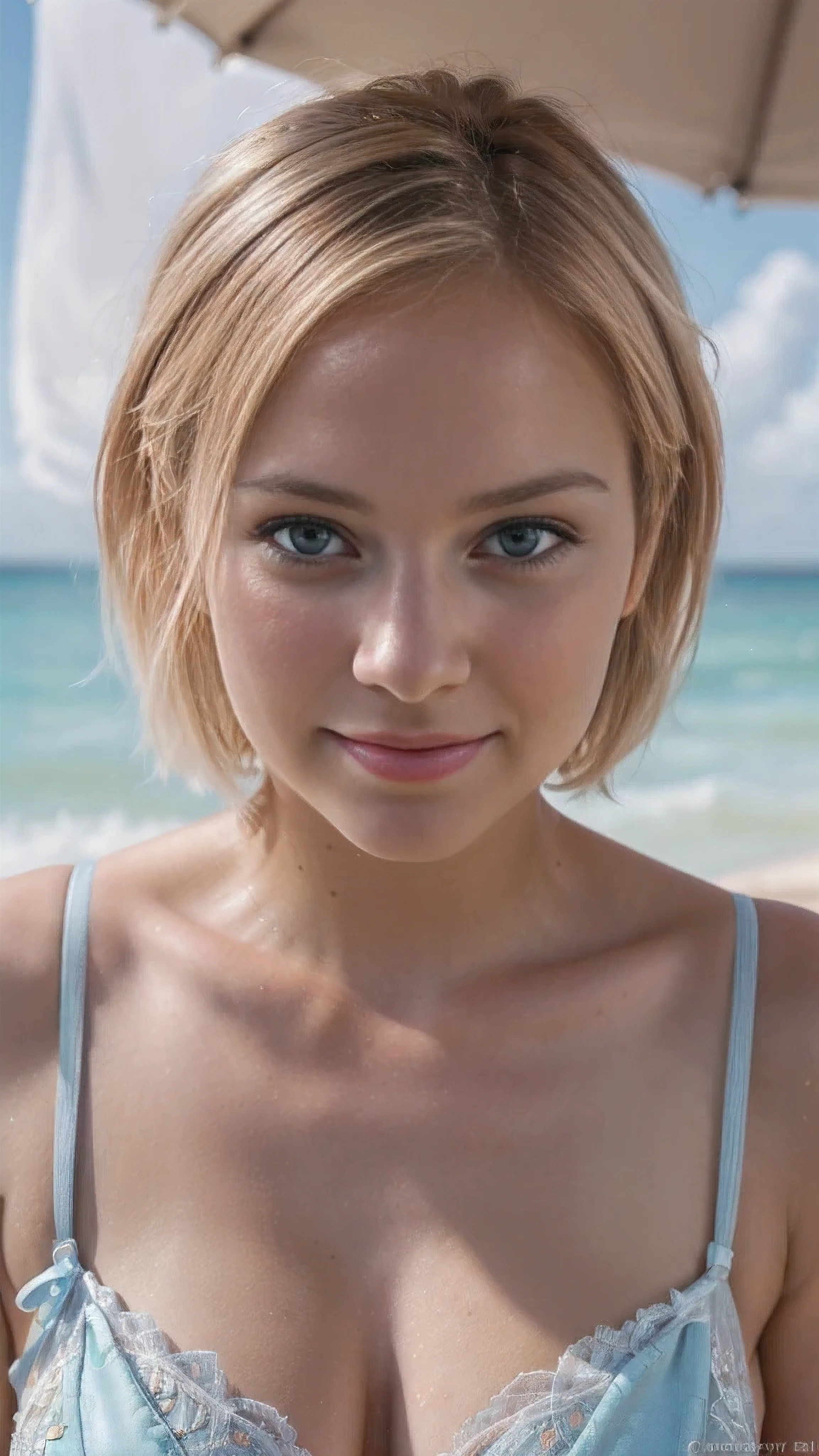 (realistic photo of a pretty scandinavian blonde girl), (wearing a gorgeous full set of detailed, bright and vibrant pink lingerie), (short hair, blonde hair), (bright eyes, vibrant eyes , blue eyes), (Cute smile), (pretty face, bright face), (natural skin), (looking directly at the camera ), (decorated Miami Beach background), (ultra high definition, hyper-realistic, highly detailed, high quality, high detail, ultra-detailed, ultra-realistic, realistic, detailed), (best quality,4K,8k,16K ,Superior,artwork:1.3),(realistic,photo-realistic,photorealistic:1.4), (extremely detailed CG unit 16K wallpaper), 16K UHD, 16K HDR, Sharp Focus Fujifilm XT3, Professional Lighting, Film Grain, Photography raw, digital SLR camera, Fujifilm XT3 Realistic Painting Art, Utilize state-of-the-art deep learning models and adjust parameters according to quality metrics such as Structural Similarity (SSIM) and Perceptual Loss to create an image that is indistinguishable from a real image, high quality photography,