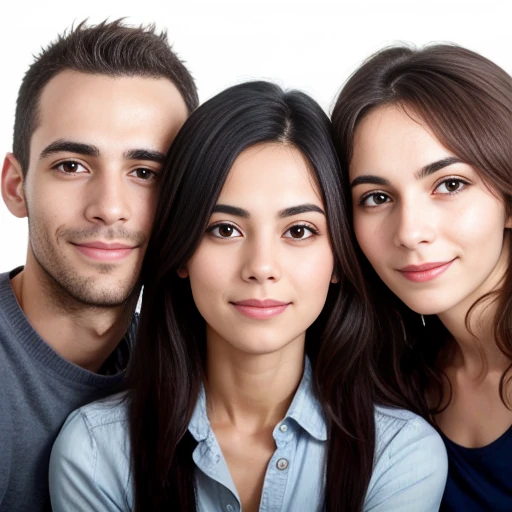 Israeli men and women focusing on face