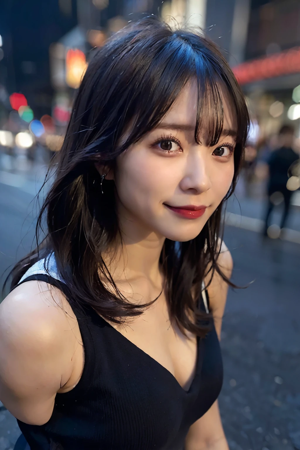 (highest quality、8k、32k、Masseter muscle area、Hmph:1.2)、profile、(Slim figure:1.2)、(Lips) 、18-year-old、Cute pose、Unbelievably ridiculous、Daytime、Good top、huge 、double eyelid、Glowing Skin、Realistic Layer、Beautiful Face、(Laughter:1.3)、squat、(From above:1.2)、(Close-up:1.4)、Blurred Background、(Front Focus)、(dark: 1.6)、Fantasy art、Photorealistic、Professional Lighting、Highly detailed face、Awards、Deep Shadow、underwear