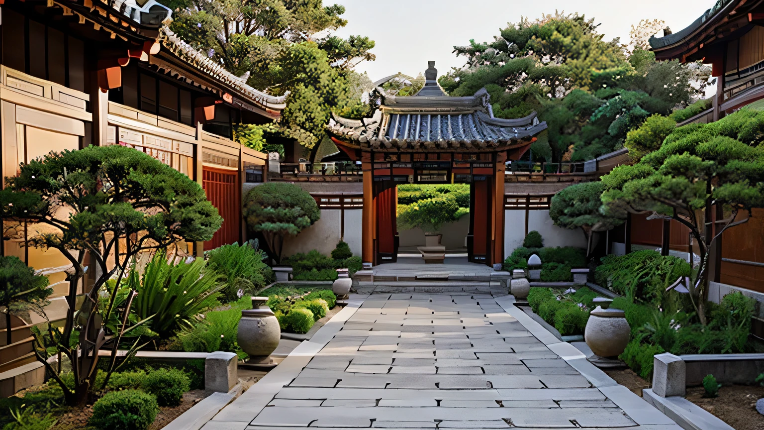 Chinese style garden