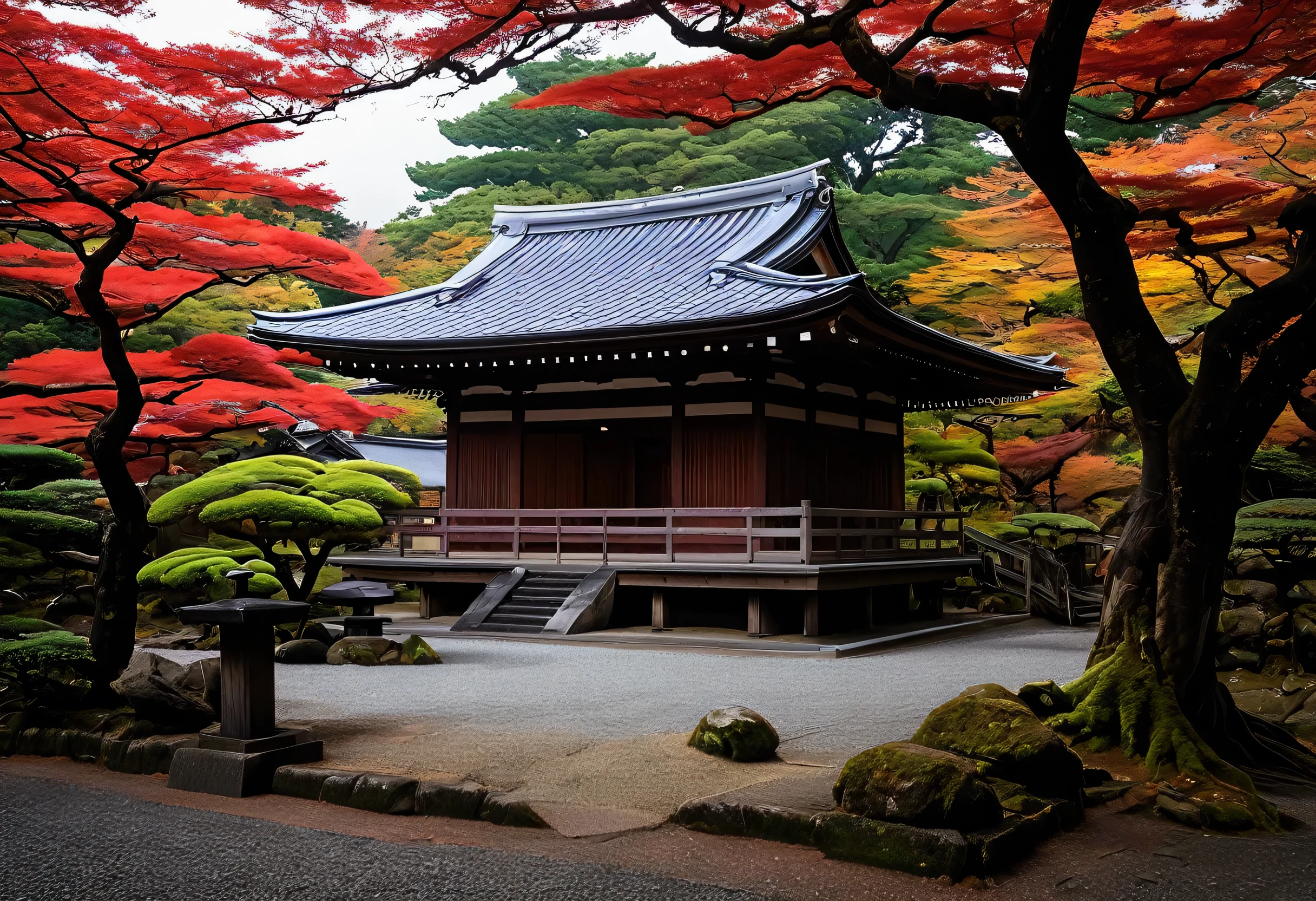 Tree with red leaves々, Japanese Templess, Japanese Temples, beautiful place, ancient Japanese architecture, near a Japanese Shrines, Quiet and peaceful atmosphere, Japan Streets, Zen temple background, Japanese Landscape, Japanese Nature, Japanese Shrines, Kyoto inspired, Traditional Japanese, in autumn, Japanese architecture, Kyoto, Kyoto japan setting, Japanese Village, in autumn, aomori japan