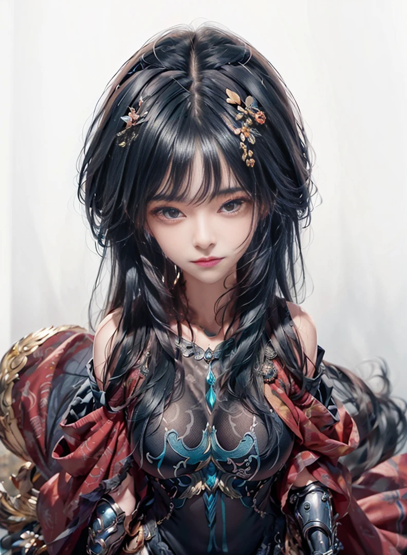 ((Above the shoulder,Close-up of face)), Big , Looking at the audience, 超realism, Ghibli-style colors, Ghibli-style colors, anime big breasts, Draw while standing, Viewing angle, shorten, shorten, 8k, Super Detail,Woman with big breasts and blue hair,realism, trace,,Role List, Reference table, Draw while standing, 8k, Super Detail, 1080p, Women HD,woman, 16K, high resolution, best quality, high quality, Anatomically correct, masterpiece, precise, Ultra HD,as elegant as a swan,Unreal Engine, Ghibli-style colors, anime big breasts, Draw while standing, Viewing angle,Combat armor,perspective,Lace skirt