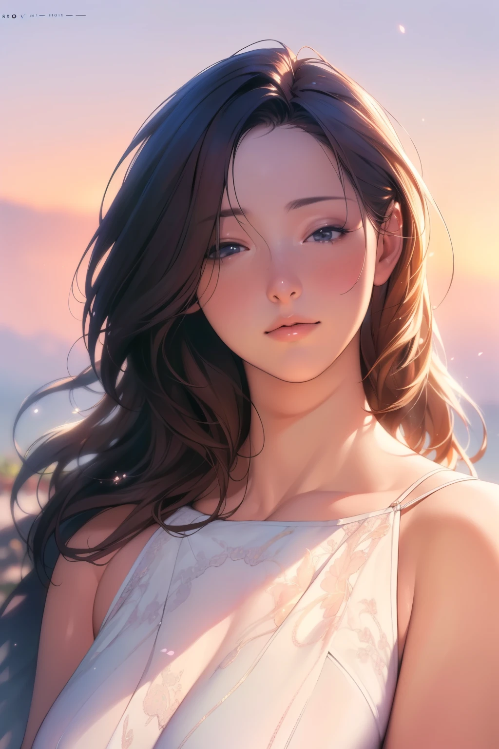 (best quality,4k,8k,highres,masterpiece:1.2),ultra-detailed,(realistic,photorealistic,photo-realistic:1.37),vivid colors,soft lighting,flowing hair,delicate features,serene expression,elegant posture,gentle breeze,gentle sunlight,portrait,oil painting