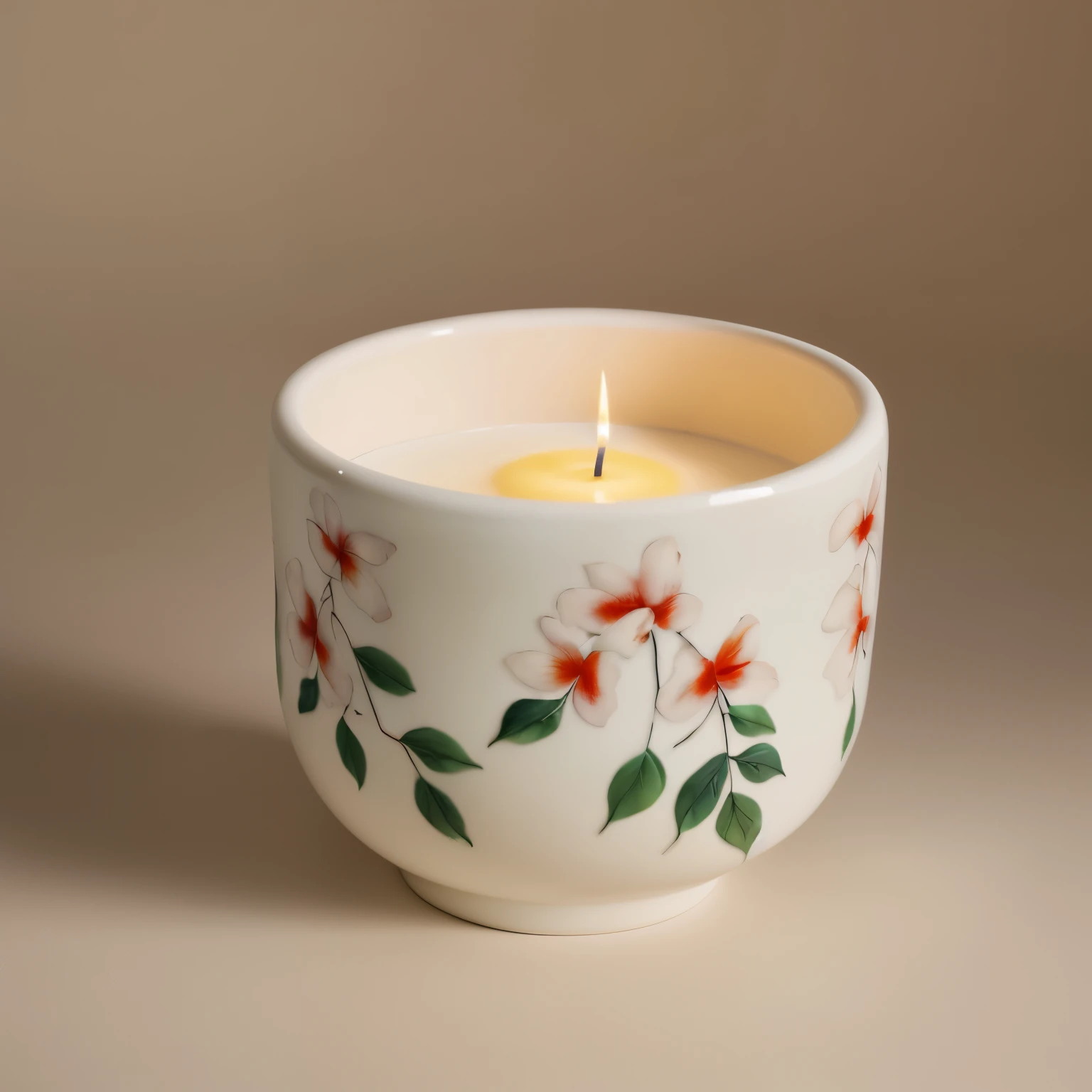 photorealistic product photography, studio lighting, showcasing Handcrafted Premium Ceramic Candles, many, masterpiece, best quality, minimalist.
