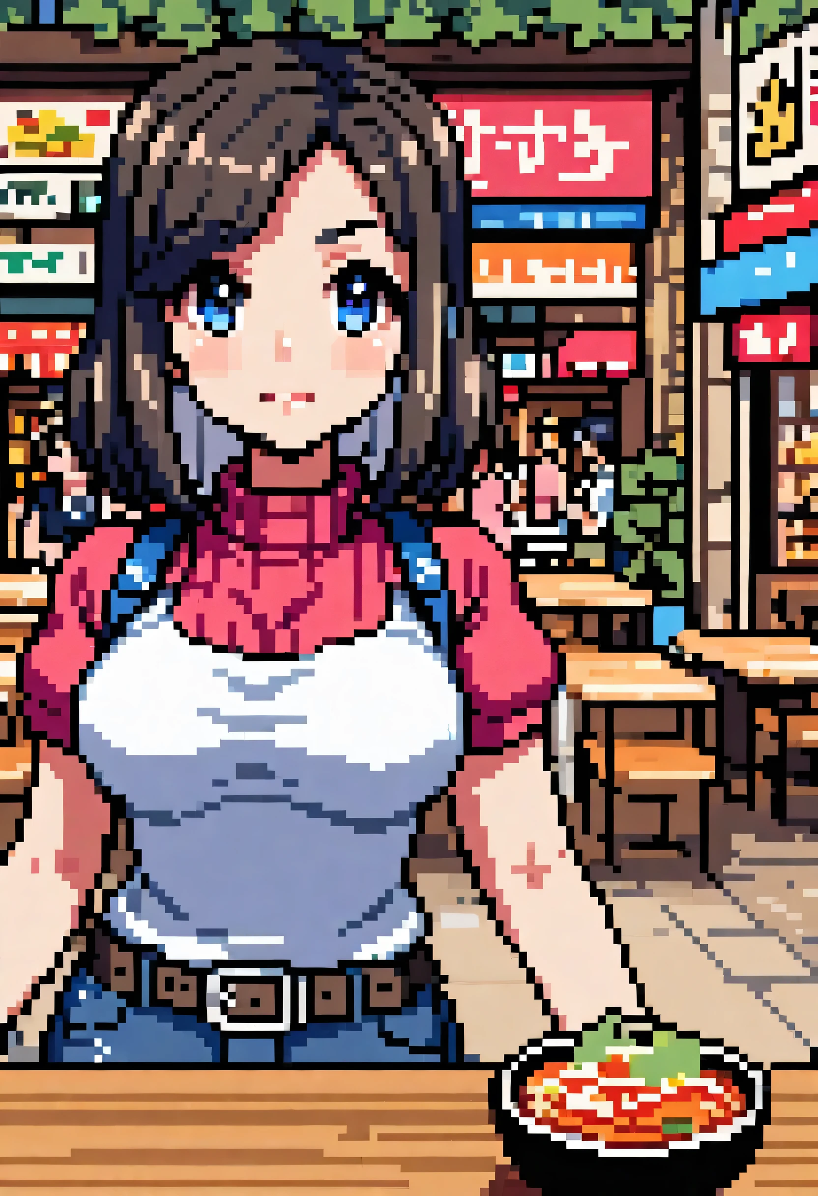 1girl, upperbody, city girl, inside restaurant background