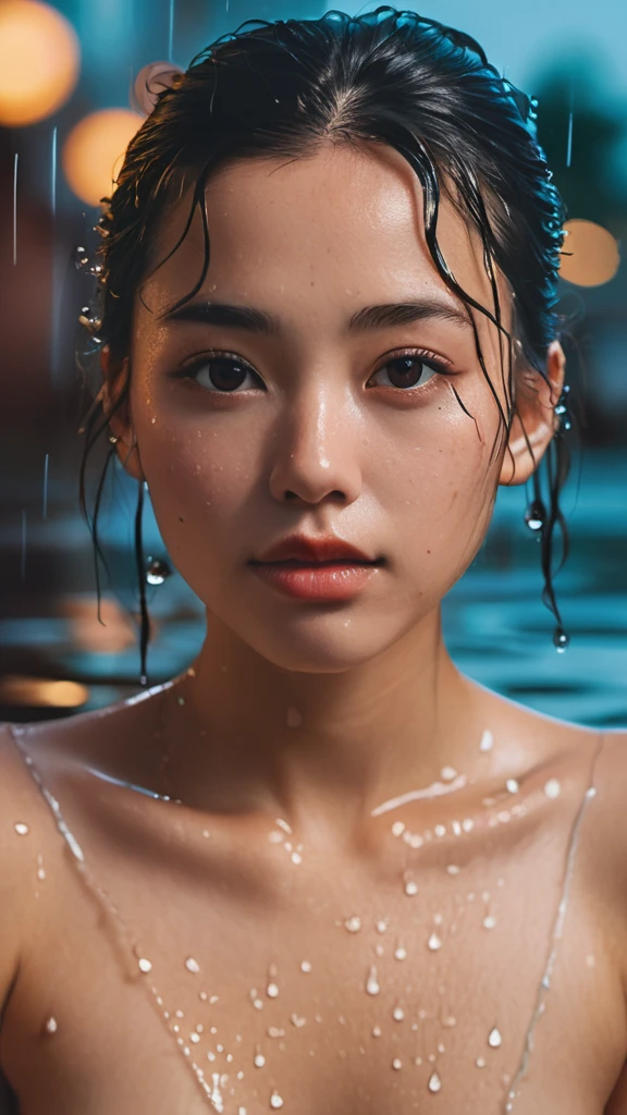 8k, masterpiece, best quality, style chinese, surreal dramatic lighting shadow, (lofi, analog), kodak film by Brandon Woelfel Ryan McGinley,
background is wet tshirt (water drops:1.2), splash detailed,
1girl, perfect face, perfect eye, looking at viewer, (Authentic skin texture:1.3)