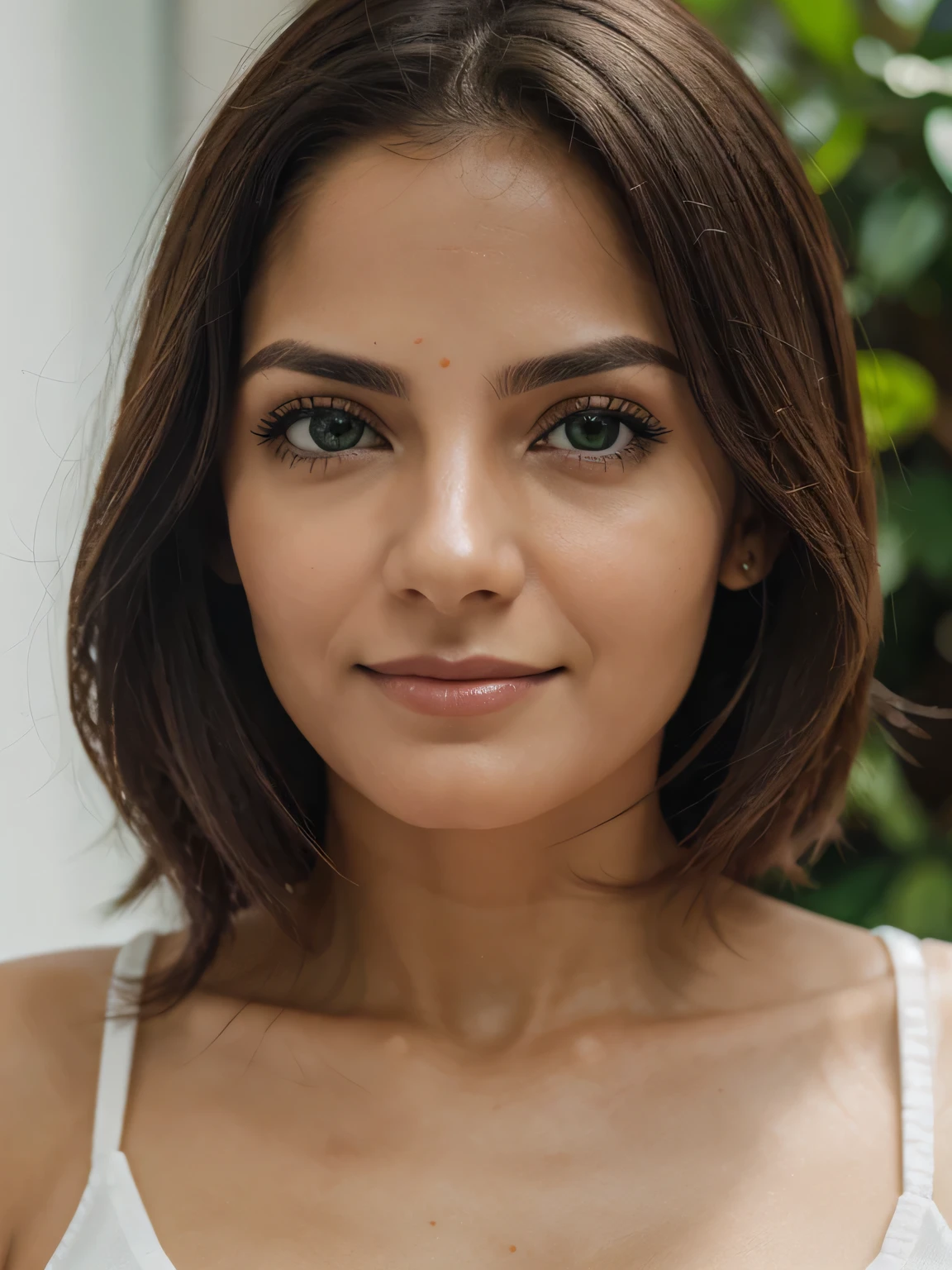 fotografia de uma mulher de 28 anos, ultra realista), (front position), (olhos verdes claros), cabelos castanhos claros, sardas pelo corpo, camisa social preto, clinical psychologist