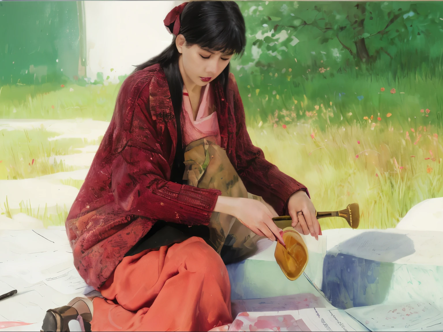 Oil painting feeling