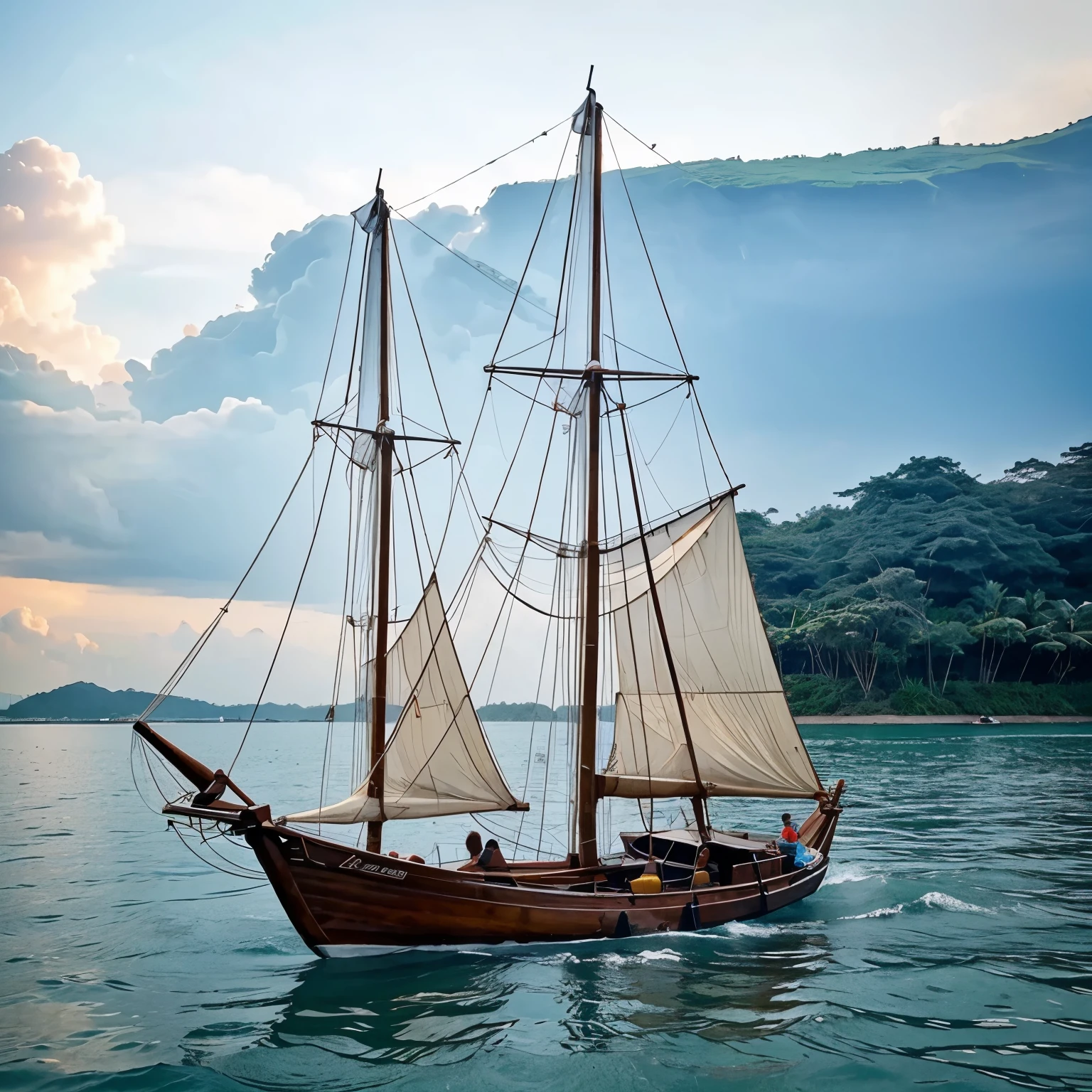 Mengunakan perahu rakit    untuk memengaruhi lautan sendiri