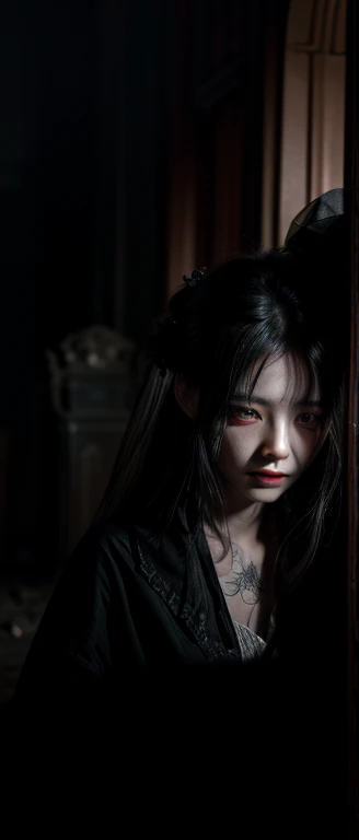 (Rich picture,masterpiece级品质)Exquisite 8K CG works,Practical, 4K, top quality、masterpiece、Ultra-high resolution、(Practical:1.4)、Ghost Bride,Woman crawling out of the cemetery,Wearing ragged clothes,Pale face,Surreal,rotten wound,Scary tattoos,White hair