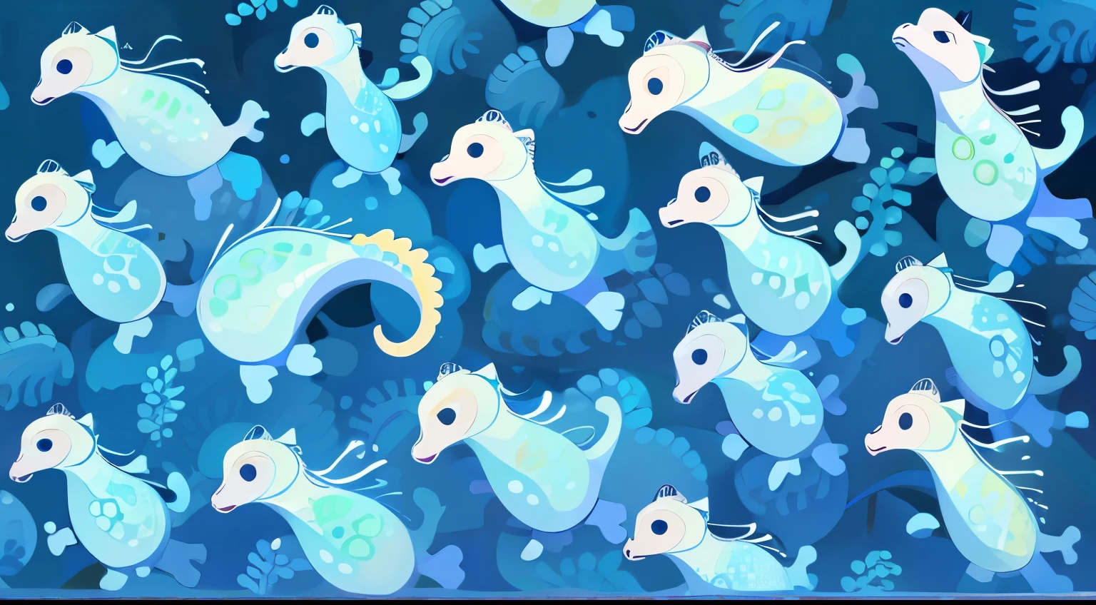 Many numbers of tiny Seahorse