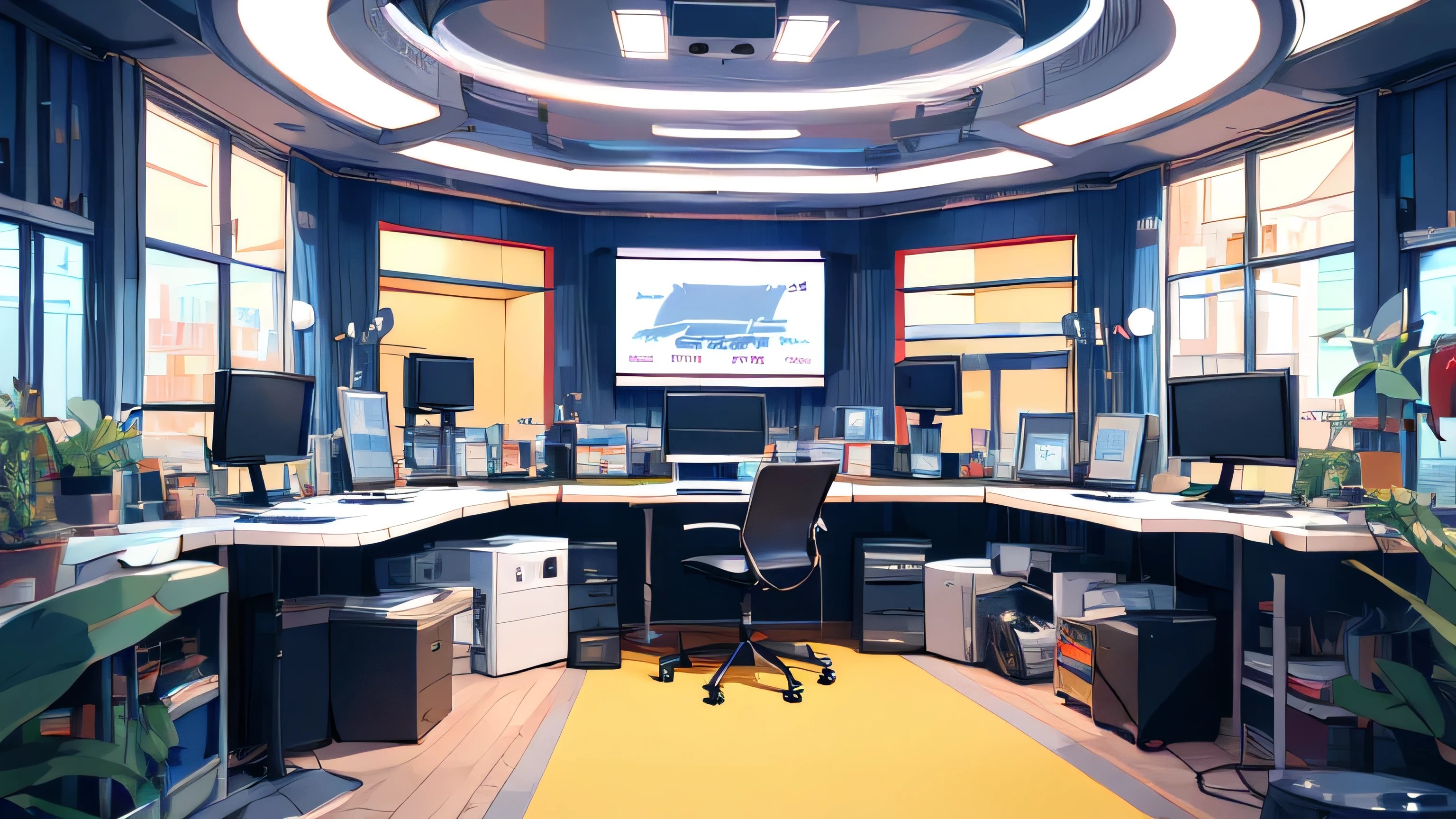 news studio