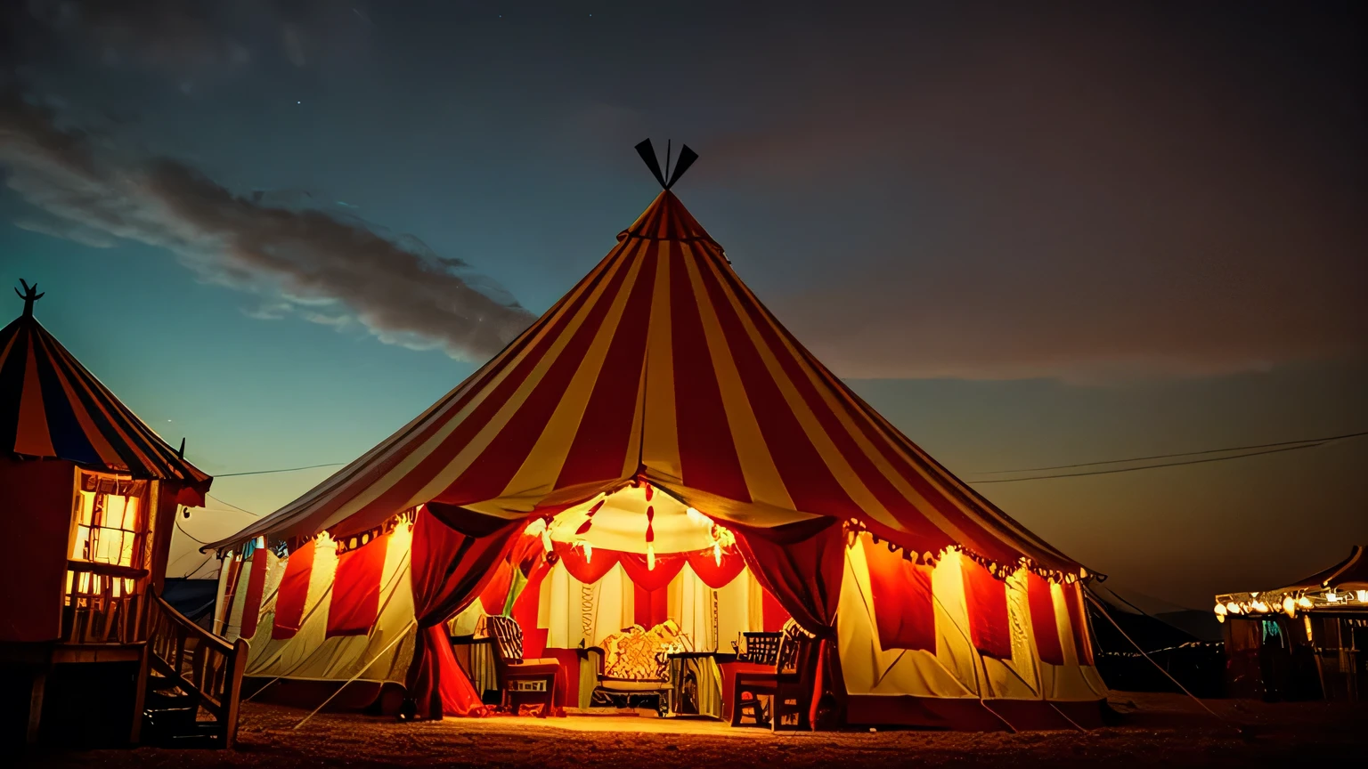 Circus　tent　night