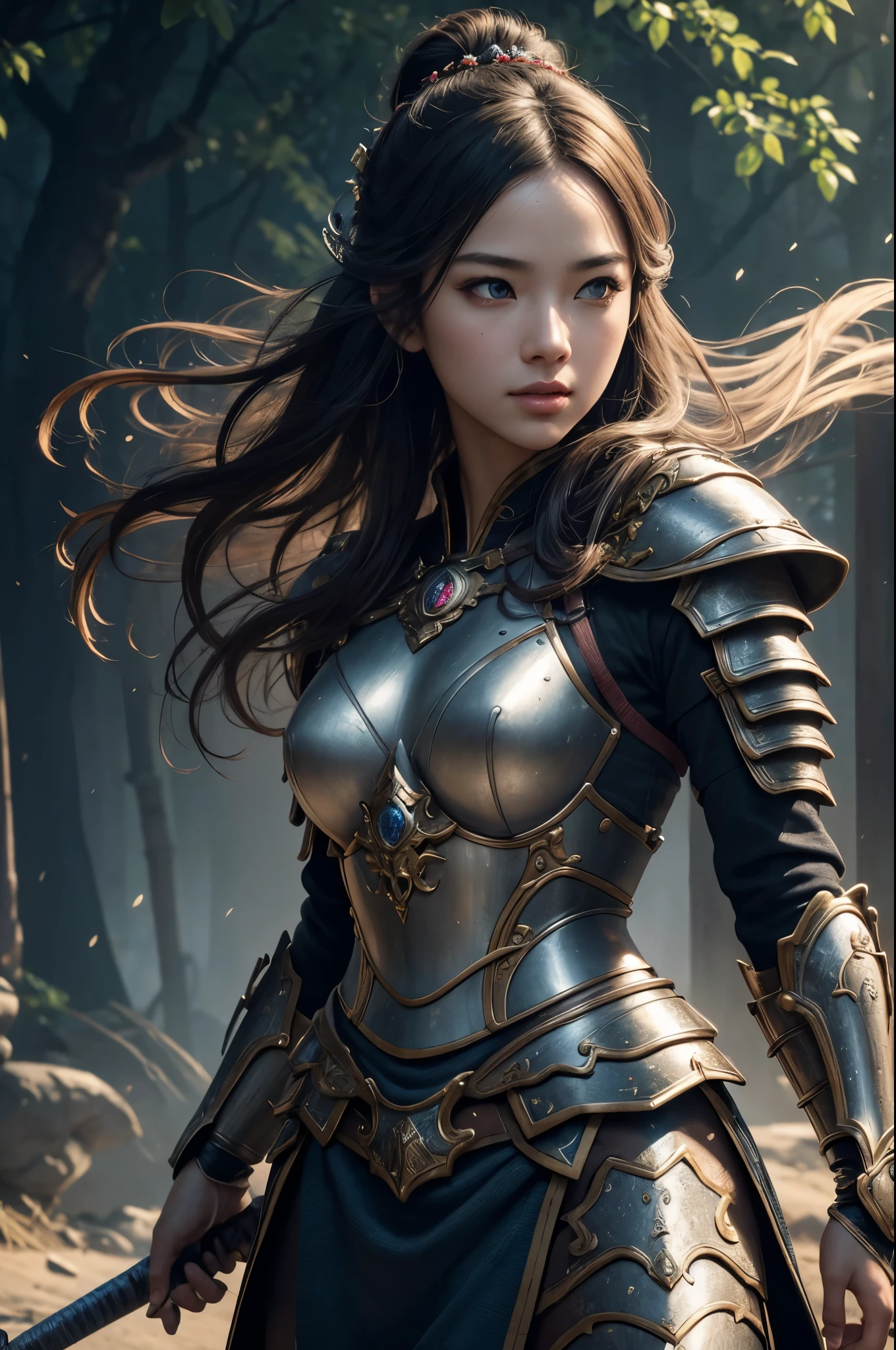 8k,Princess Warrior of the Battlefield,Samurai Armor,so beautiful(Like the real thing),Perfect Face,Perfect hand shape,Perfect Anatomy,charm,Volume measurement,Body balance,Ultra-high resolution,super Realistic skin,Digital single-lens reflex camera, Soft lighting, high quality, Highly detailed face, Highly detailed eyes, highly detailed skin, skin, Scattered under the surface, Highly detailed face, Highly detailed eyes, Beautiful expression, Lip, Detailed Background, Written boundary depth, Small breasts、Volumetric lighting, Sharp focus, Absurd, Realistic proportions, Excellent anatomy, (Realistic, 超Realistic:1.4), 16K HDR, dawn,Small breastsA 高解像度,super Realistic skin,super Beautiful expression,Fantasy art,Character Art,Dynamic pose,