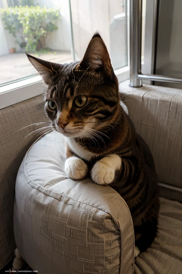 Funny cat eating