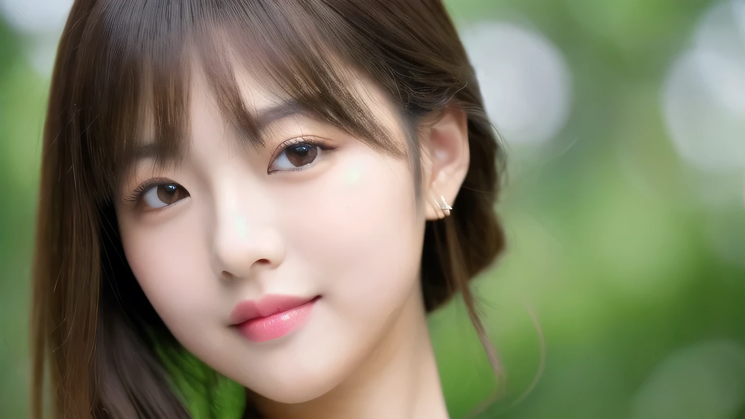 ((Cute Japanese girl, Beautiful Japanese girl, 1 girl, 19 years old, ponytail, highly detailed face and skin texture, refined, super detailed face, super detailed eyes, blush, blush, cheeks, Close-up of a woman with cheeks painted with pink blush, bust up, face facing forward, looking at camera, frontage, cute build, smooth white skin, transparent skin texture, )), (dark brown) hair, bangs), beautiful women with perfect styles: 1.4, Japanese models, young gravure idols, young and cute gravure idols, realistic young gravure idols, sophisticated gravure idols, ((Top quality, 8K, masterpiece: 1.3 )), (4K, RAW photo, highest quality), (Real, Photorealistic: 1.37), Person placed across the screen, natural soft light, upper body and head, refined, (Full body image)