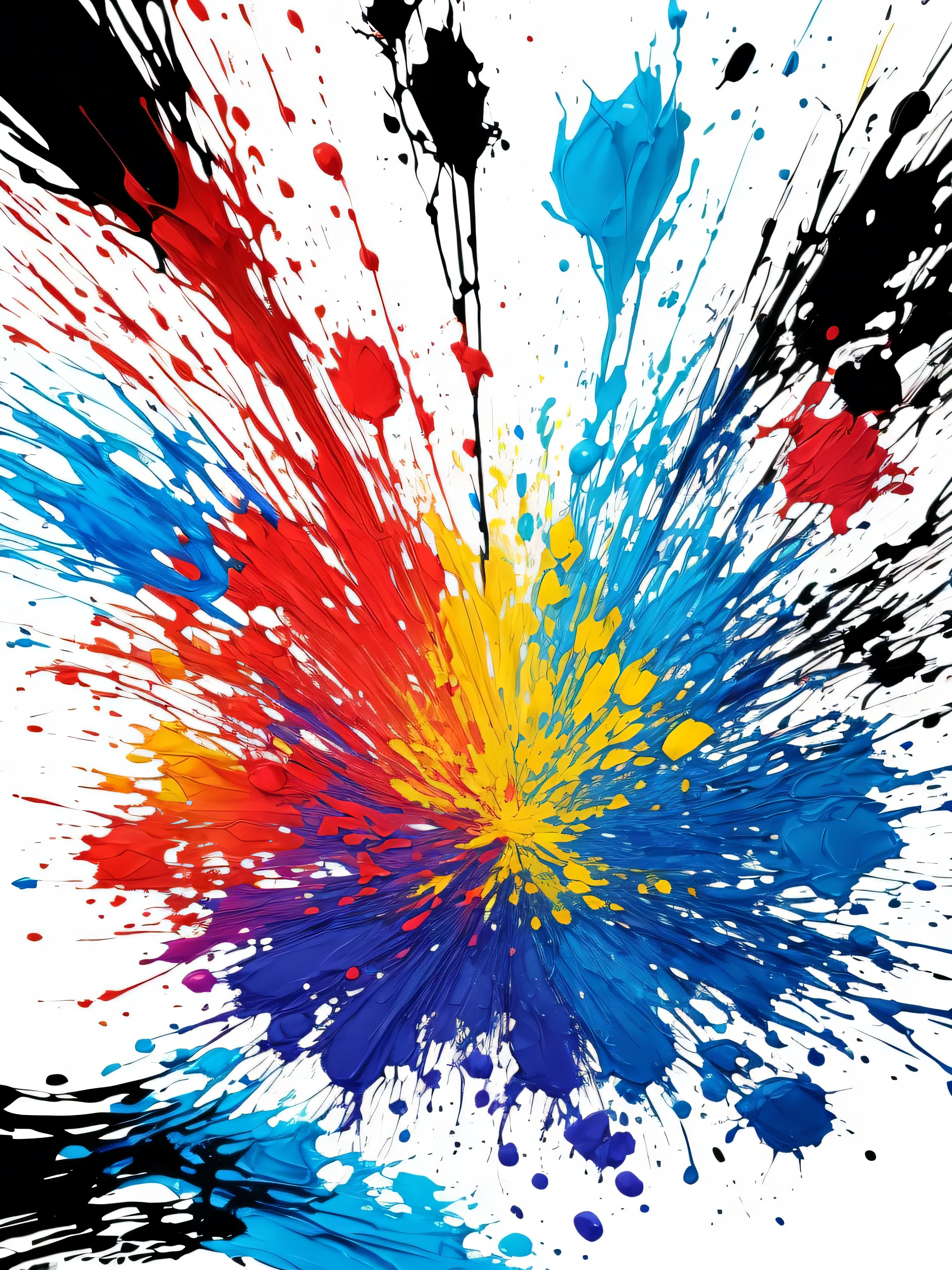 splash art, ((white background)), contour, Unreal Engine, fantastic, splash screen, complementary color, fantasy concept art, 8K resolution, A masterpiece of abnormal art, painting, blow, ink dripping, image without people, white background, liquid, big ink stain, (masterpiece, best quality, high resolution), white background, ((paint splash, color splash, ink stain, color splash)), No People,