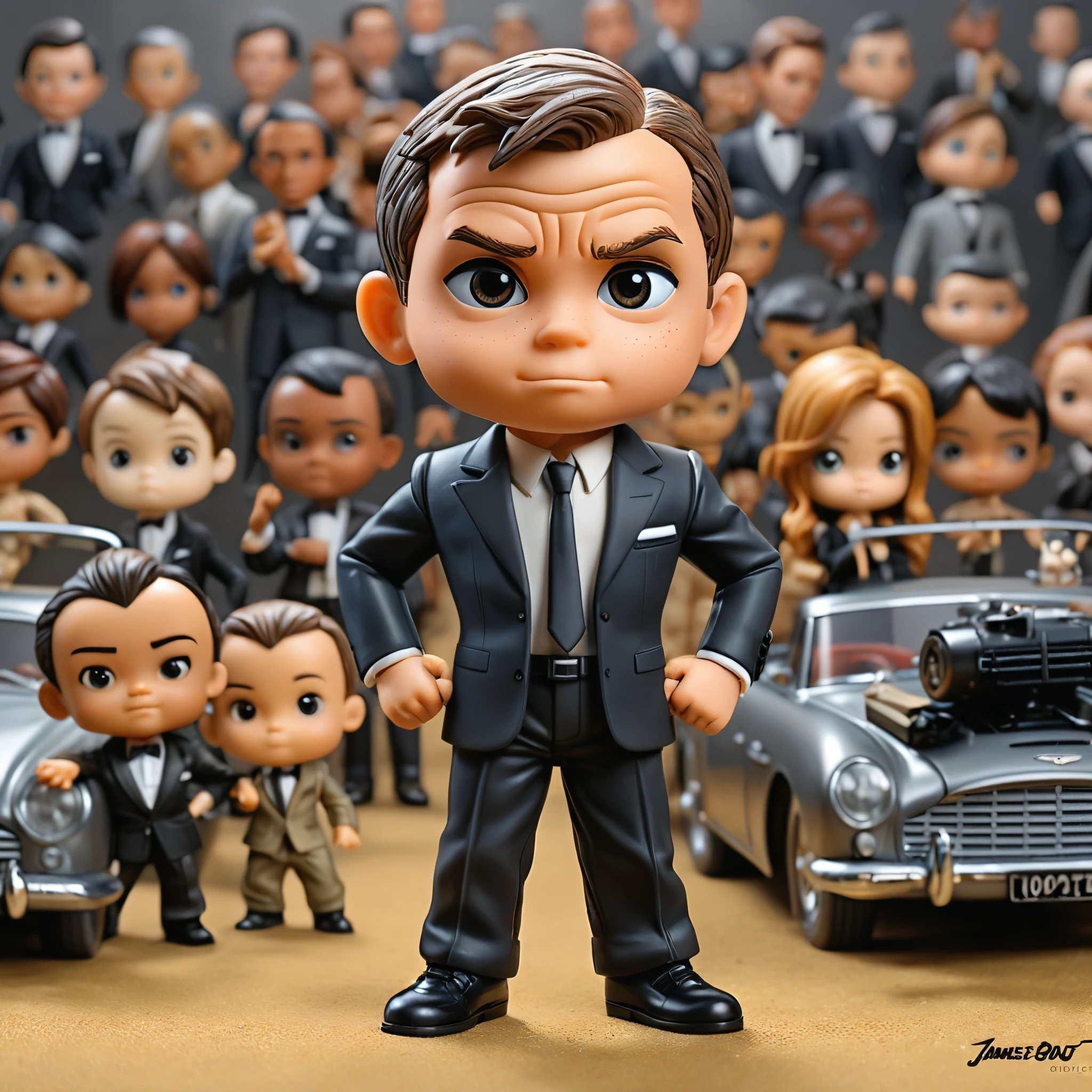 chibi style JAMES BOND 007  Person  high quality, masterpiece, high detail, OVERVIEW