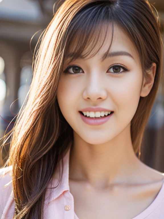 Fashion model 20 years old [[[[closeup cleavage]]]], [[[[boobgasm]]]], [[[[coll]]]], [[[[bshoulders]]]], perfect  eyes, Perfect iris，Perfect lips，perfect teeth，Perfect skin，Long face，slender nose，tall nose bridge，Soft front light，hdr，Movie girl，Simple hairstyle，light make-up，Casual，（pastel colour：1.2）