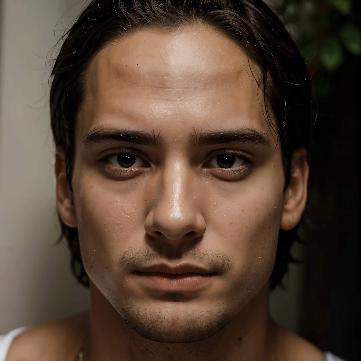 Rosto masculino 22 anos fotografia