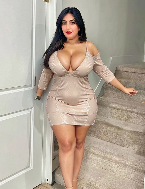 Black too Low cut Summer dress, curvy, medium breast size, low cut dress, short dress, cleavage, slutty dress, original, beautiful, exotic dress, exposed thighs, more cleavage