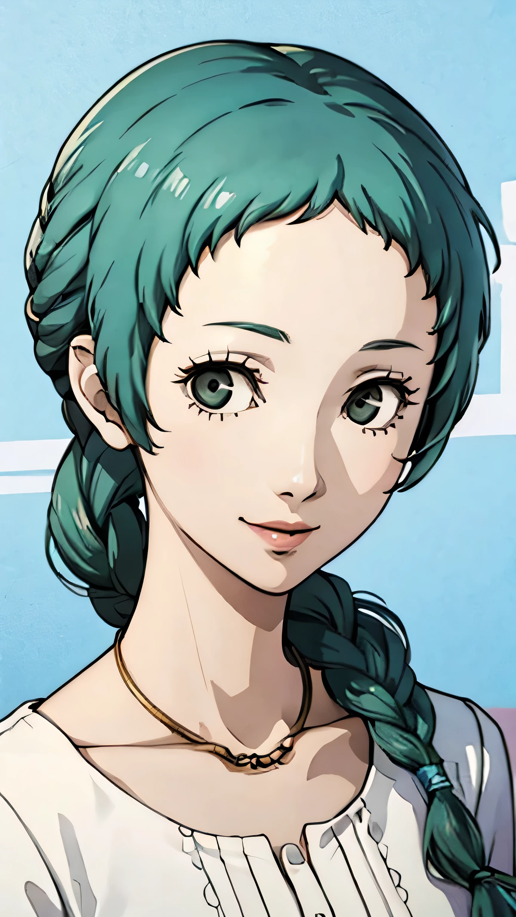 Fuuka Yamagishi, ponytail, portrait, smile, dress, braid