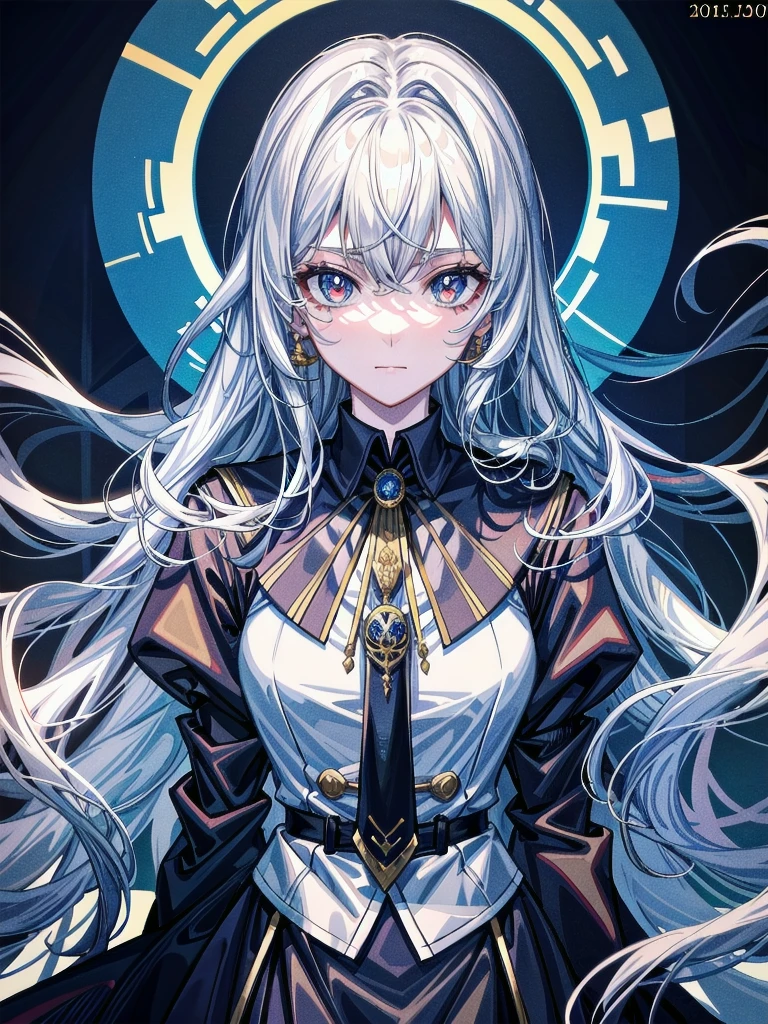 whole body, hogwarts teacher, necktie, cloak, skirt, absurdres, RAW photo, extremely delicate and beautiful, masterpiece, Best Quality, ultra high resolution, 32k, hyperrealistic, ultra-detailed, detailed description, pale skin, 20 years old, detailed beautiful face and eyes, tearful mole, earring, Colossal tits, short medium hair, wavy hair,