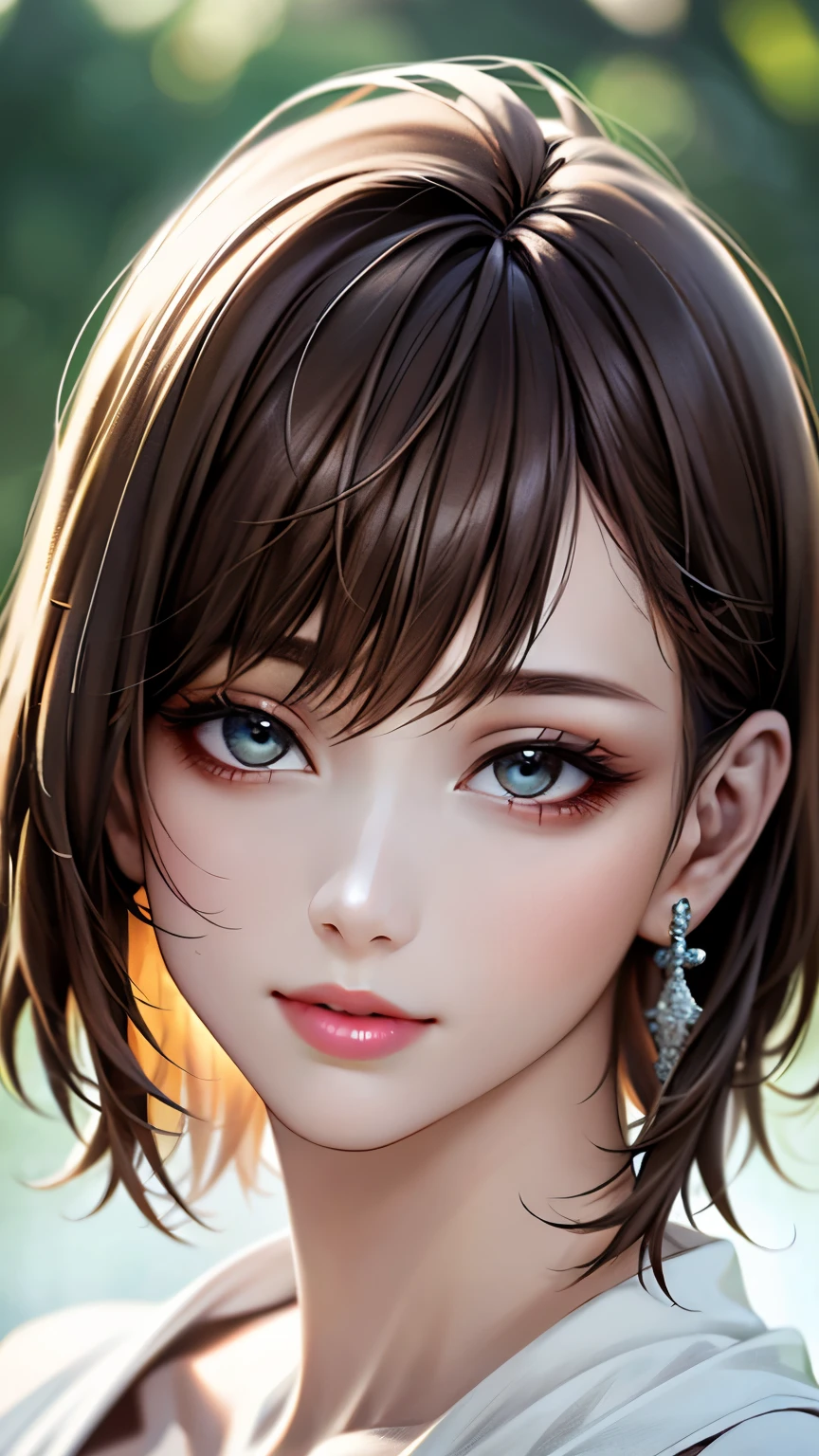 (hig彼st quality、8k、32k、masterpiece)、(Realistic)、(Realistic:1.2)、(High resolution)、Very detailed、Very beautiful face and eyes、1 girl、Delicate body、(hig彼st quality、Attention to detail、Rich skin detail)、Bright colors