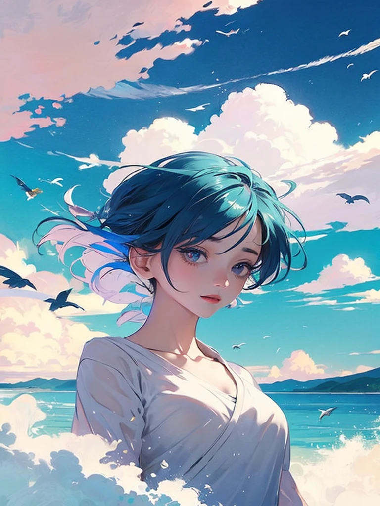 A masterpiece of top quality and best quality, this official art depicts a beautiful and aesthetic girl. Every detail is rendered with extreme precision and vibrant colors, resulting in the highest level of detail. The artwork is presented in an ultra-detailed form, showcasing the artist's skill and attention to detail. The use of the zentangle, mandala, tangle, and entangle art styles adds a unique and mesmerizing touch to the composition. The holy light shines upon the girl, creating a sense of divine beauty. Gold foil and gold leaf art elements are incorporated, adding a luxurious and captivating aspect to the artwork. Finally, the inclusion of glitter drawing techniques adds a touch of magic and enchantment. This 8k wallpaper is a perfect masterpiece that showcases the artist's talent and dedication to creating beautiful and aesthetic art.