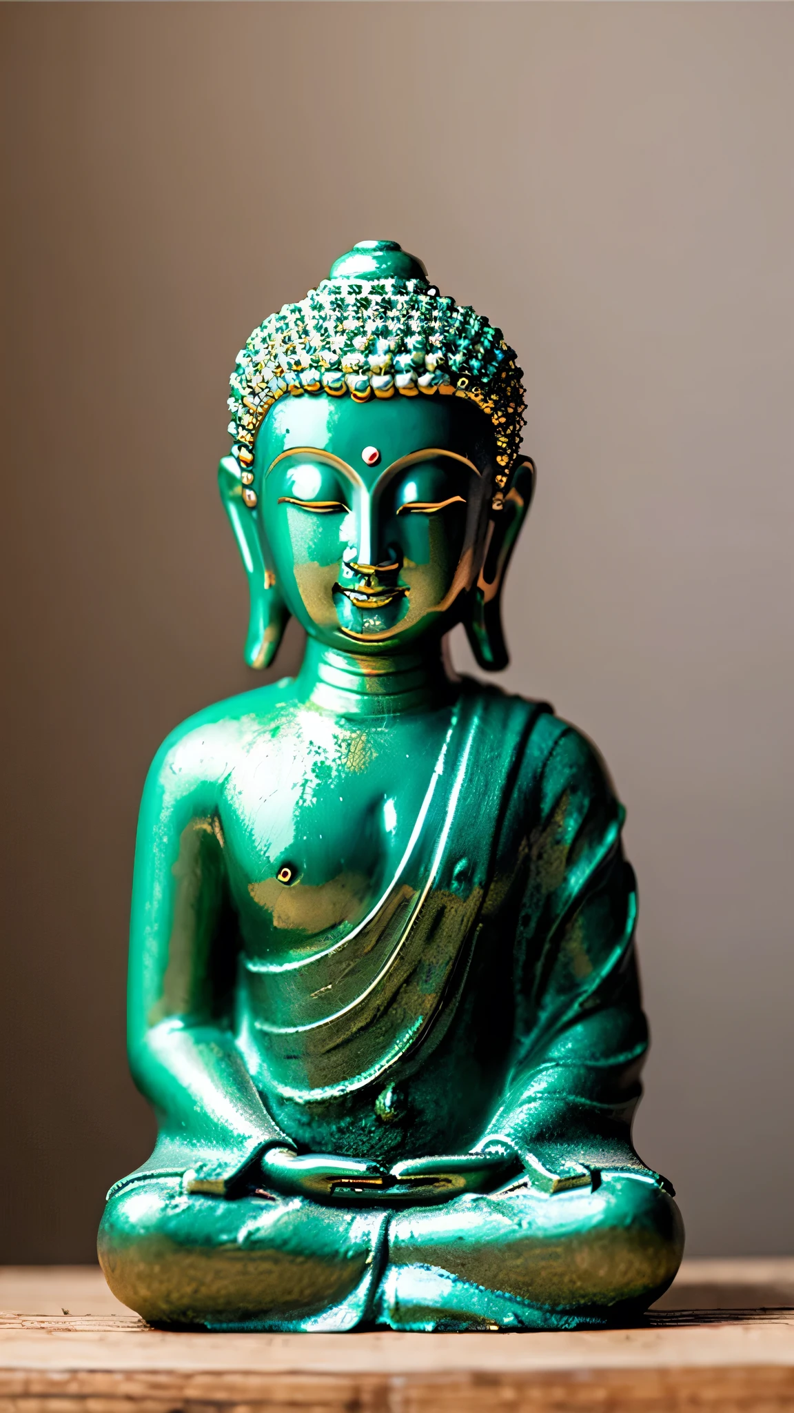 A calming anime-style Buddha statue