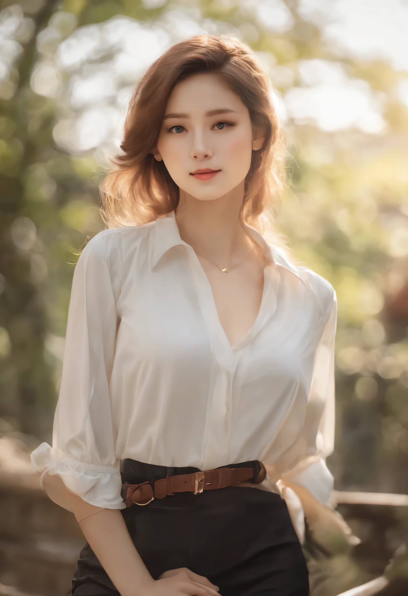 (masutepiece, Best Quality,:1.2), 1girl in, (Solo:1.3), Upper body, White shirt, Short sleeves, , (waifu, Realistic, Real life, exceptional, Best aesthetic, new, newest, Best Quality, masutepiece:1.2), Soft_Lighting, Soft_skin_Tone, feminine_hair, (White background, Simple background,:1.2),