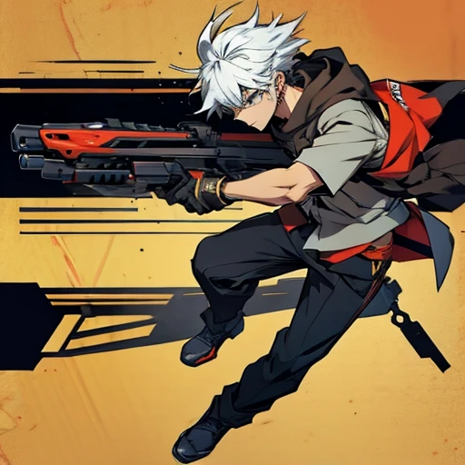 (Guy manga style), Shock gun ,longe Revolver
