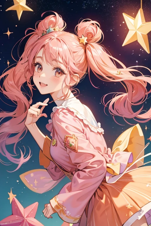 Oona has a peach-colored skin and brown eyes. Her hair is purple which has two pigtails and she wears a pink star fish on the left side. SPARKLE; GLITTER