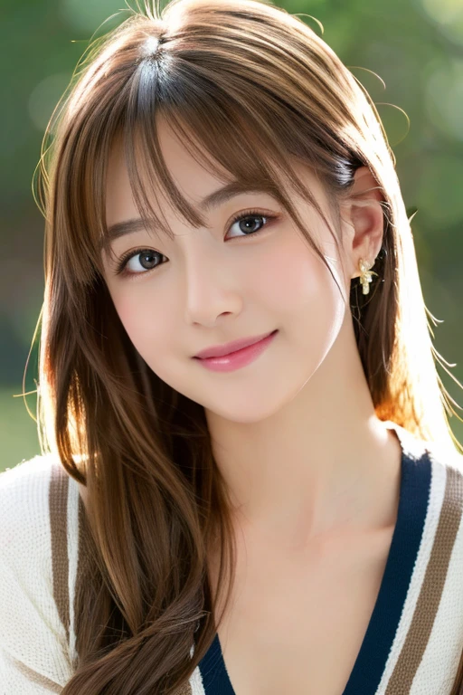 (((8k,Attention to detail,Attention to detail、highest quality,masterpiece,Attention to detail,))),RAW Photos & Realistic atmosphere,beautiful黒い瞳,Mouth Details,Glossy Lips,Thin eyebrows,beautiful Eyes、Soft white skin that shines in every detail、彼女の深い黒色の目はとてもbeautifulです, とてもbeautiful顔,とてもbeautiful顔、A vivid face,beautiful, Glowing Lips,beautiful Eyebrows,Infinite Reality, Realistic Young Gravure Idol,Very cute woman , Young Gravure Idol, Young Gravure Idol, とても美しくてかわいいbeautiful 21 year old 美女,Incredibly beautiful and elegant,beautiful 21 year old 美女,Natural soft light,A little brown hair,(Shiny Hair,,beautiful and kind eyes:1.5),A kind smile,Shapely breasts,Medium Long Hair,beautiful posture,No makeup,Watching the Future,