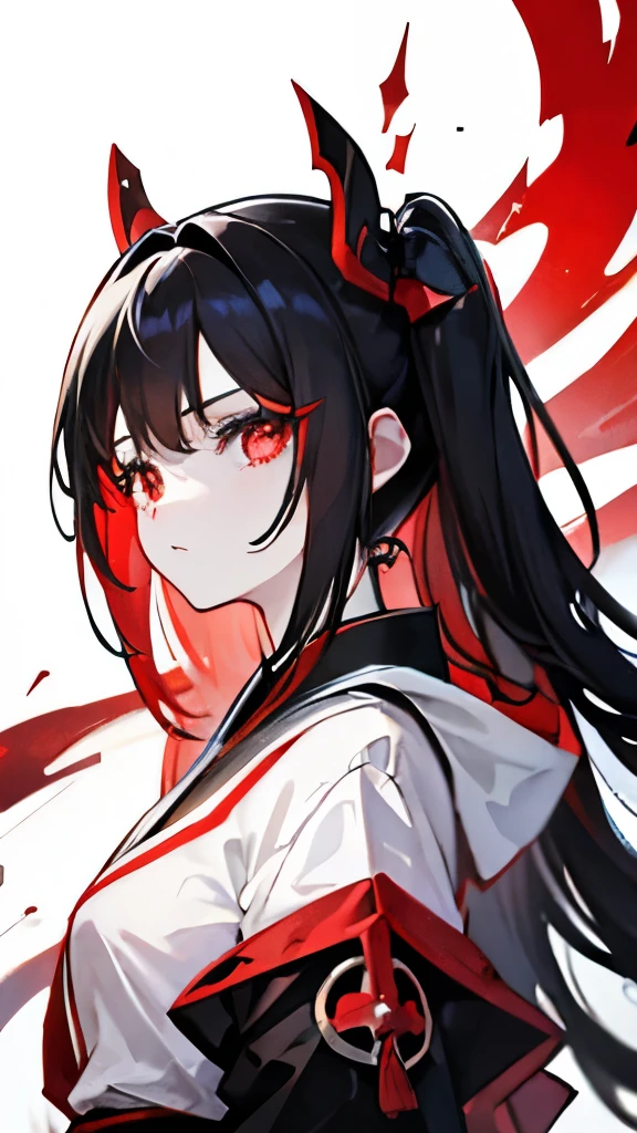 Black hair, carmesin eyes, red EYEs, Shinigame, bleach, gotei 13, girl, young, girl, espadachim, Bankai 16 Yo