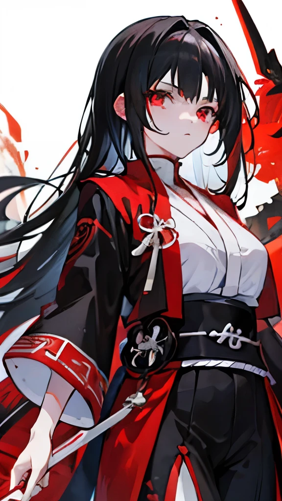 Black hair, carmesin eyes, red EYEs, Shinigame, bleach, gotei 13, girl, young, girl, espadachim, Bankai 16 Yo