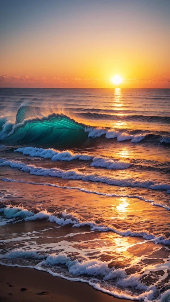 sunrise,seaside,wave,Cruise