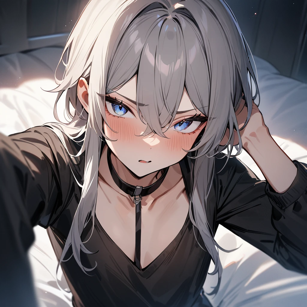 1 boy, lingerie, on bed, spread legs, stockings, bottomless, cock, exposed genitalia, dick , stroking dick, excessive cum, cum, sweat, drool, blush, ahegao, lewd, NSFW, warm lighting