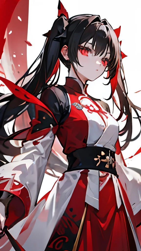 Black hair, carmesin eyes, red EYEs, Shinigame, bleach, gotei 13, girl, young, girl, espadachim, Bankai , hair tohsaka, 16 Yo