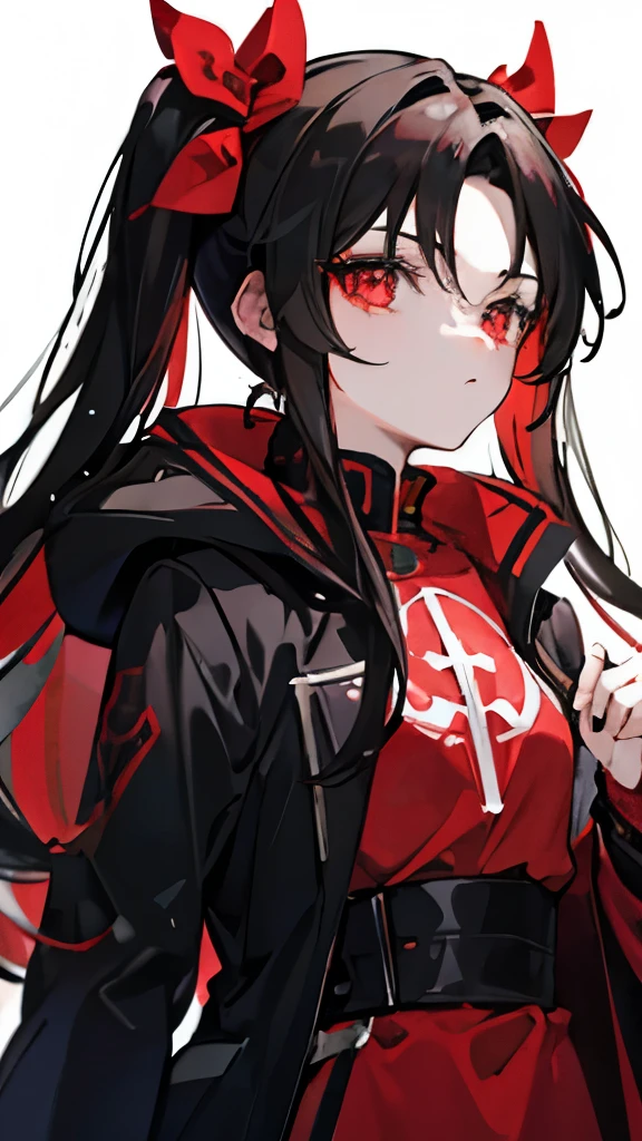 Black hair, carmesin eyes, red EYEs, coat, cold, winter, 16 Yo, hair tohsaka. sport, futebol