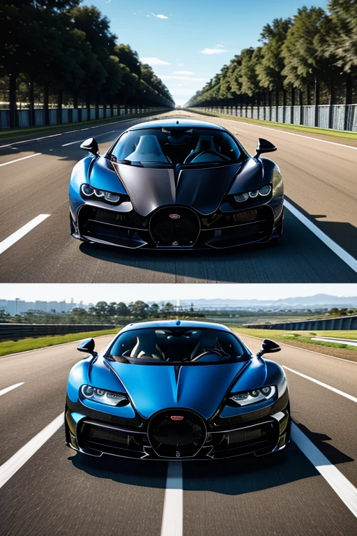 Bugatti Chiron Pur Sport vs Aston Martin Valkyrie en el circuito de australia hd