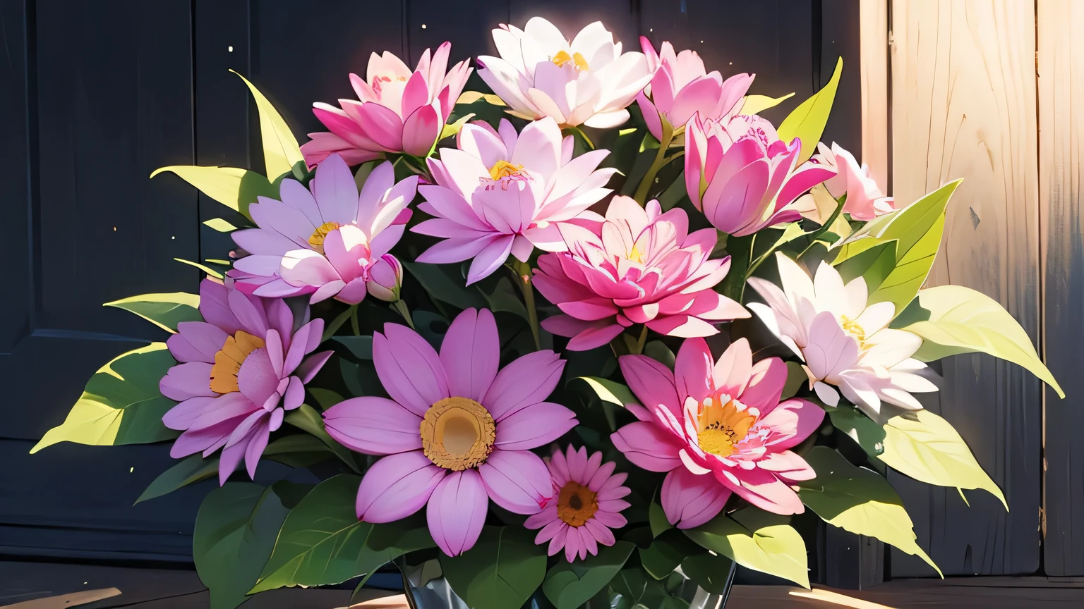 Beautiful, colorful flowers blooming profusely, beautiful.