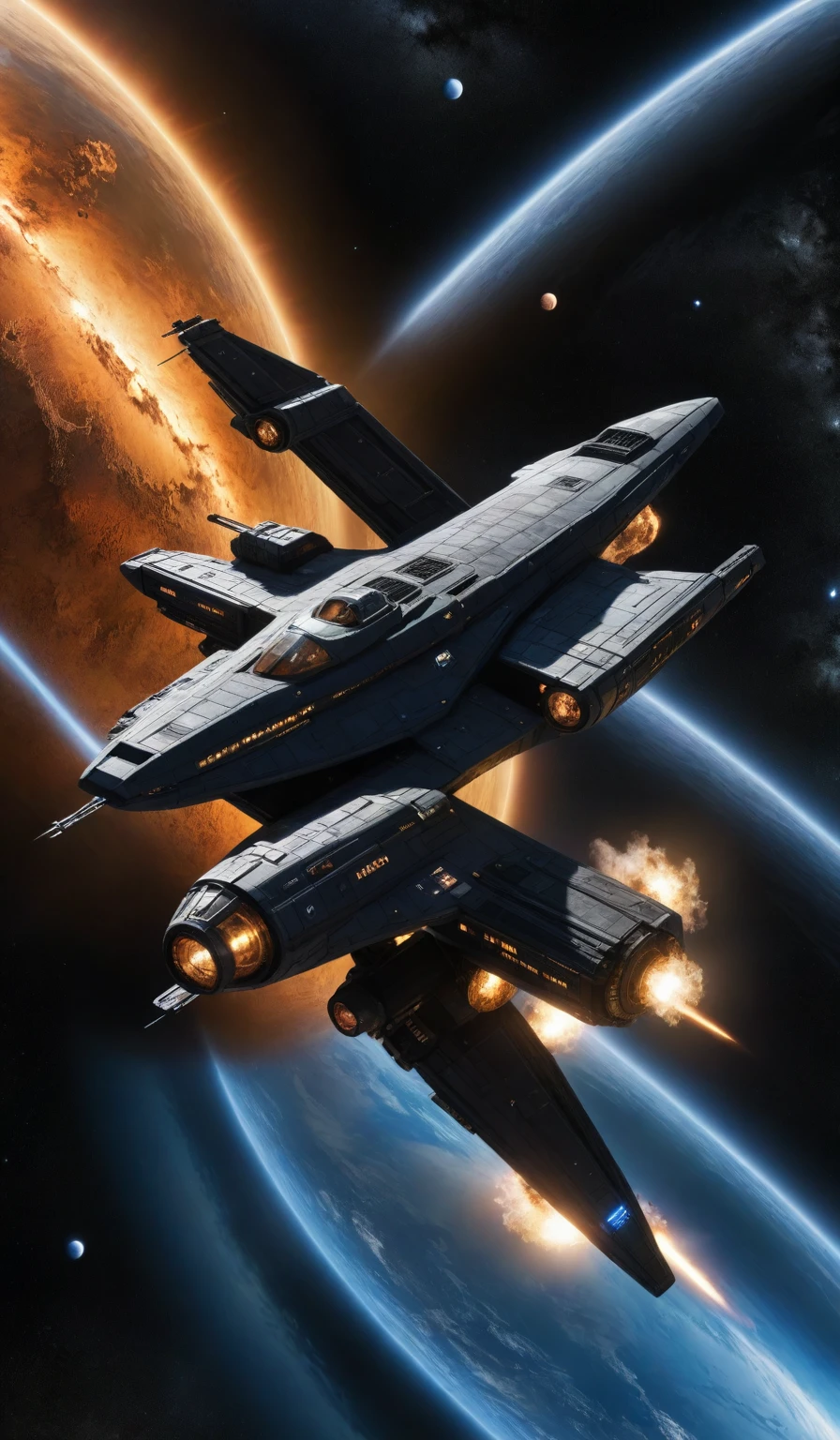 "ships from Babylon 5, Star Trek: Discovery, and Battlestar Galactica"
(best quality,4k,8k,highres,masterpiece:1.2),ultra-detailed,(realistic,photorealistic,photo-realistic:1.37),HDR,UHD,studio lighting,ultra-fine painting,sharp focus,physically-based rendering,extreme detail description,professional,vivid colors,bokeh
The prompt should be concise and not include any explanations, so here is the prompt:
"ships from Babylon 5, Star Trek: Discovery, and Battlestar Galactica,(best quality,4k,8k,highres,masterpiece:1.2),ultra-detailed,(realistic,photorealistic,photo-realistic:1.37),HDR,UHD,studio lighting,ultra-fine painting,sharp focus,physically-based rendering,extreme detail description,professional,vivid colors,bokeh"