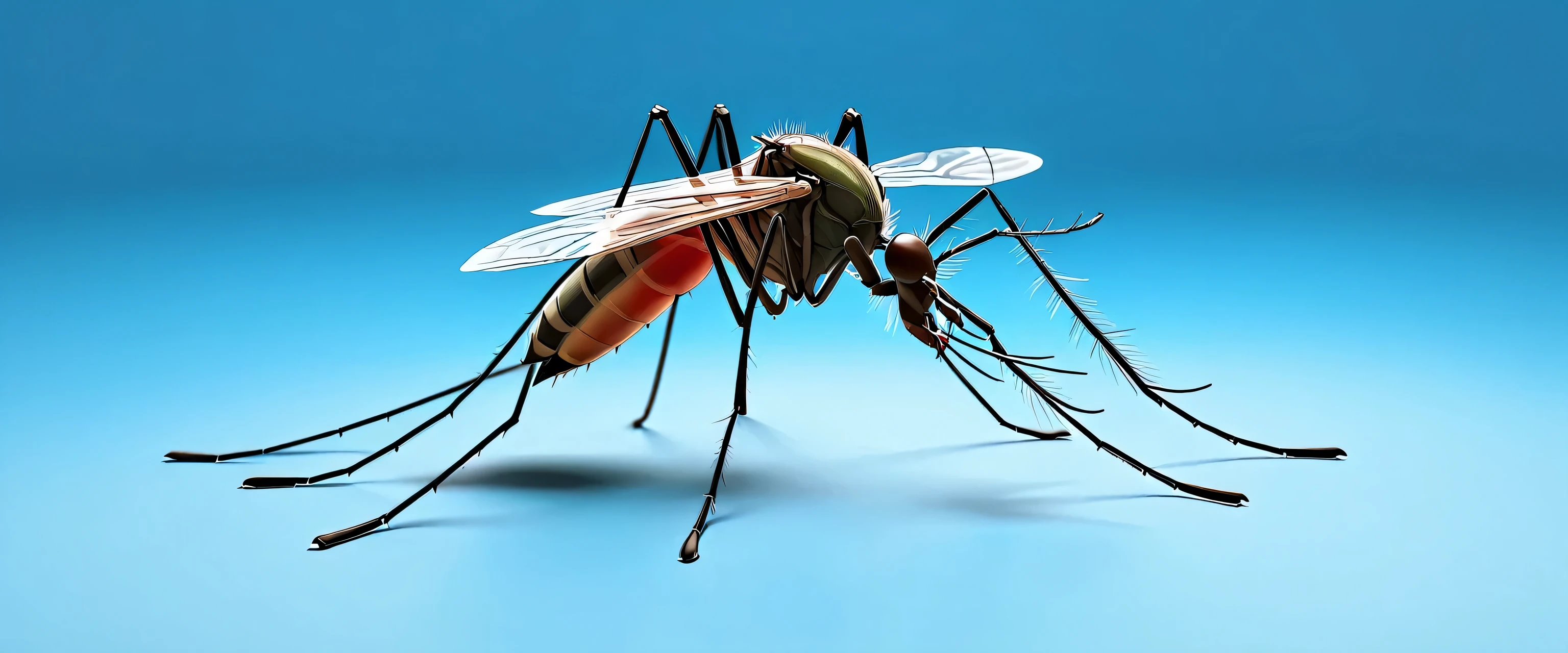 world malaria day, mosquito 3d isolated background. Generative AI