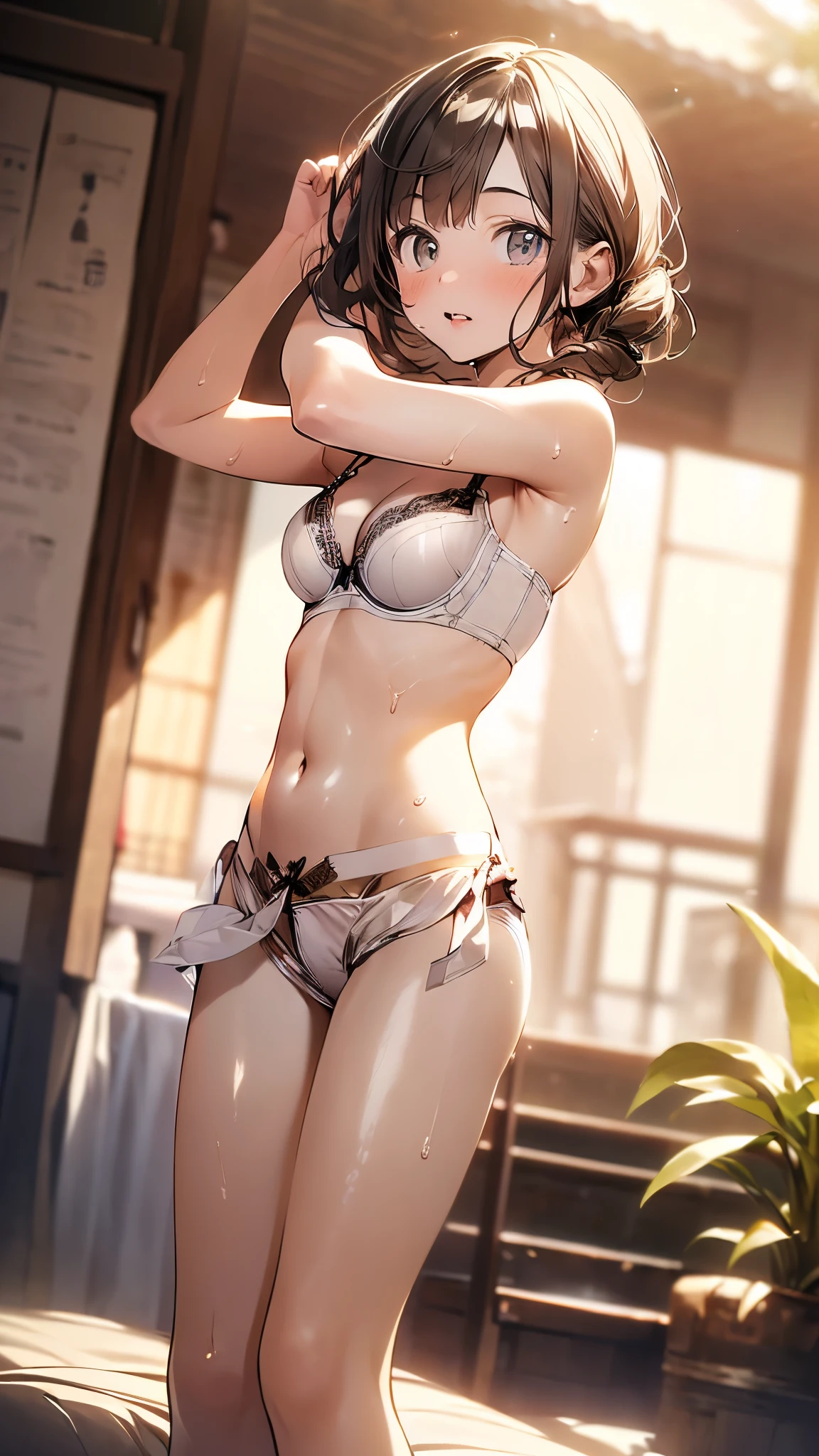 nswf、(((night,真night中))),(whole body),(((Cinema Lighting))),((Perfect Anatomy:1.2,Realistic:1.3,RAW Photos:1.3,masterpiece、highest quality、Ultra - High resolution、High resolution、Highly detailed CG、8k)),((旅館のJapanese-style room))、{{Random pose}},((((Dynamic Pose)))),((Dynamic Angle)),(((Secret Travel)))、((sex))、indoor、1 female,alone,18-year-old、High school girl beautiful girl,Japanese,((Beautiful and graceful face and eyes:1.2,Big beautiful eyes:1.0,)),(Bright Eyes),((Beautiful woman))、((blonde)),Long Hair,(Random hairstyle),Medium Chest,((The body is slim)),Small Head:1.3,skinny,(Brown Skin:1.8),((Oily skin,Glowing Skin,Shiny skin,Sweat:1.4)),(((Kimono 1.8))),{{{Undressing}}},(prostitution),Japanese-style room,((Turn your body forward)),Stick out your crotch、(Detailed depiction of the crotch),break,(((Satin Bra)))、(((satin panties)))、(Shiny bra:2),((Shiny panties:2))、(((Award-winning design underwear))),((((Bra and panties are the same color))))、break,((White underwear:1.5))、(((Underwear with lace)))、(((Luxury Lingerie)))、{{{cum facial}}},{{{cum in mouth}}},{{cum on breasts}},{{{cum on face}}},{{bukkake}},((Vulgarity:1.5))