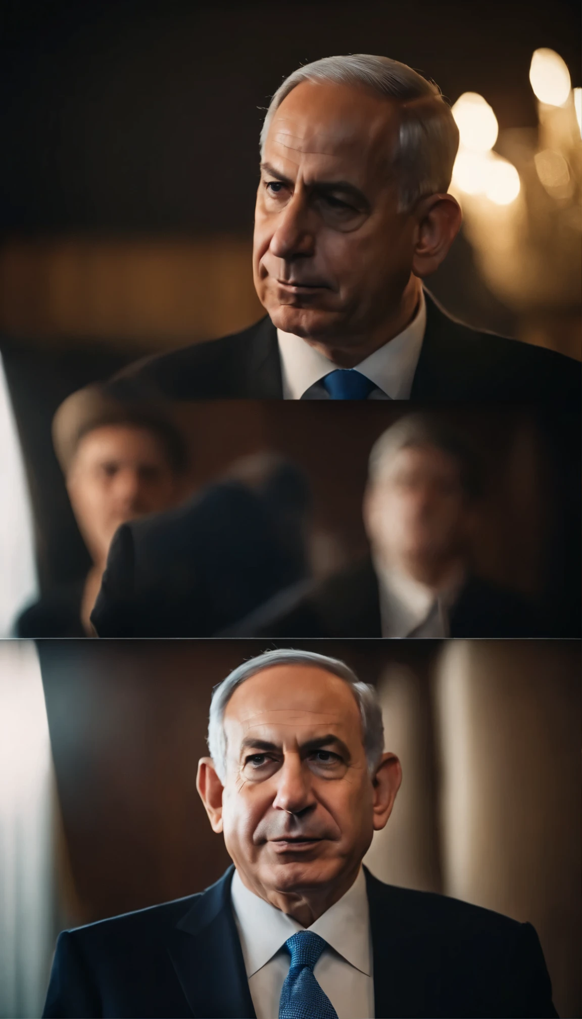 Netanyahu joying